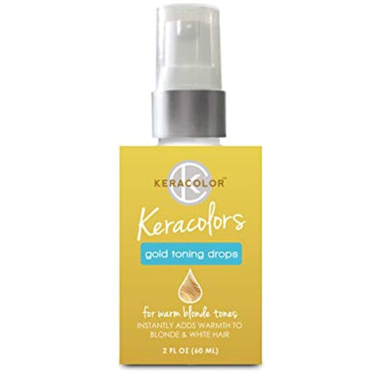 Keracolor Toning Drops, Gold, 2 Floz