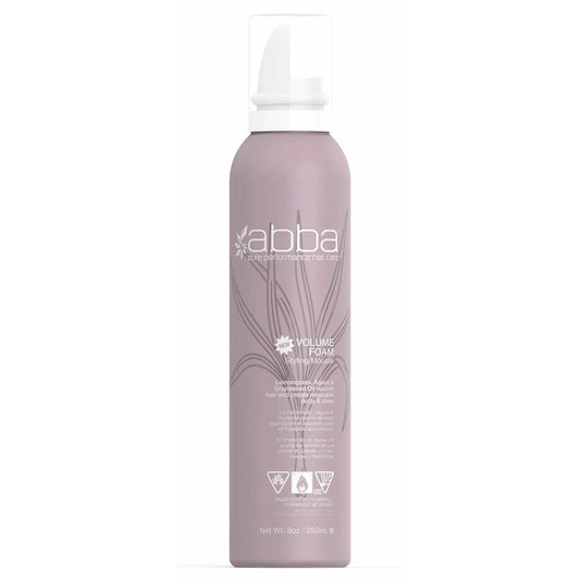 Abba Pure Style Volume Foam Styling Mousse, 8 oz
