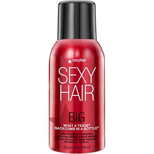 SexyHair Big What A Tease Backcomb in a Bottle Firm Volumizing Hairspray, 4.2 Oz