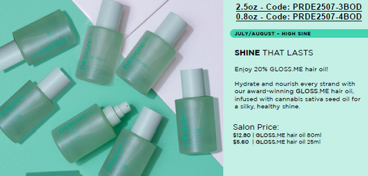 Design.Me 20% Off Gloss.Me Har Oil 0.8oz Promotion